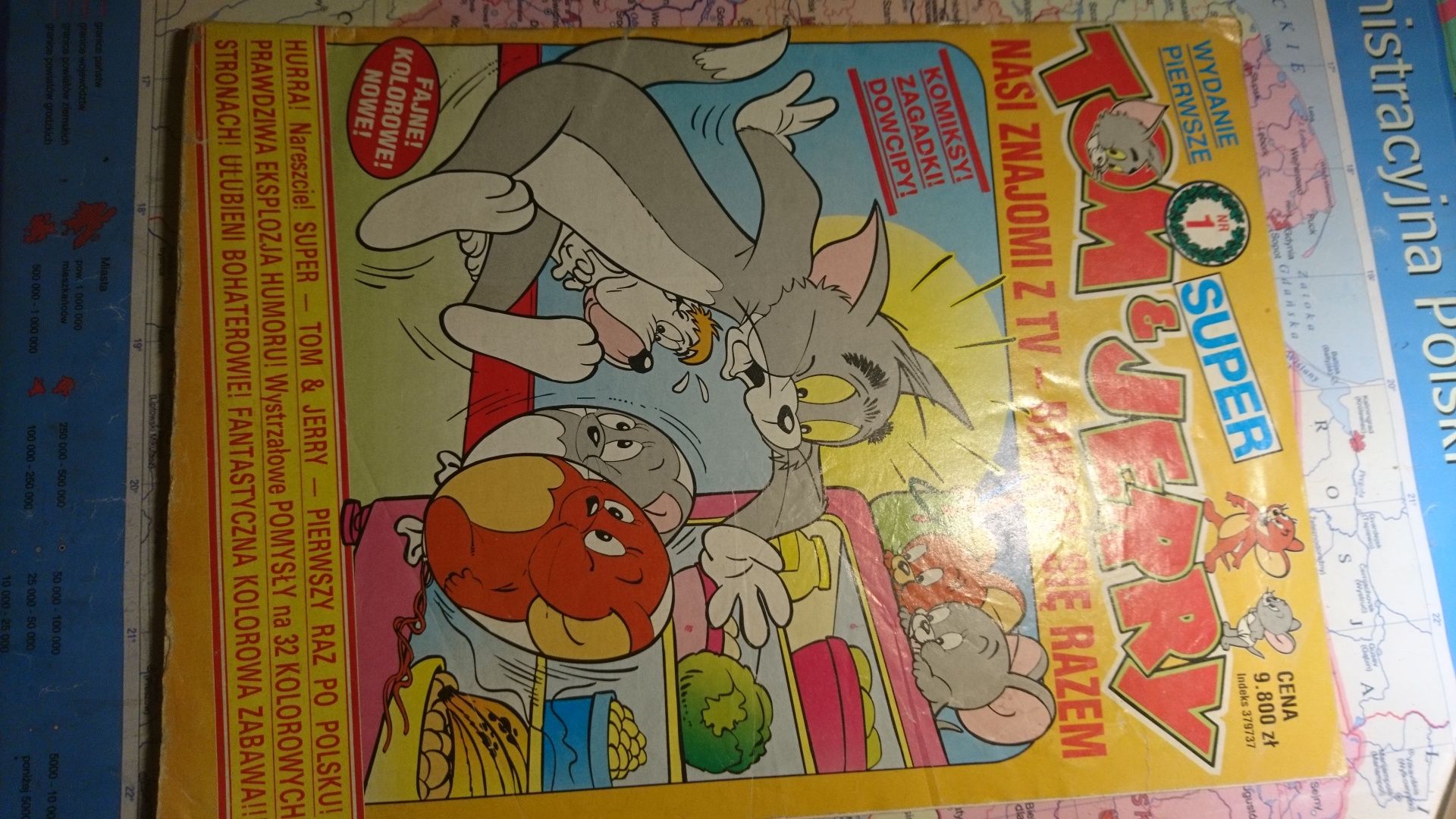 Komiks tom i Jerry z 1991 roku,pierwsze polskie wydanie