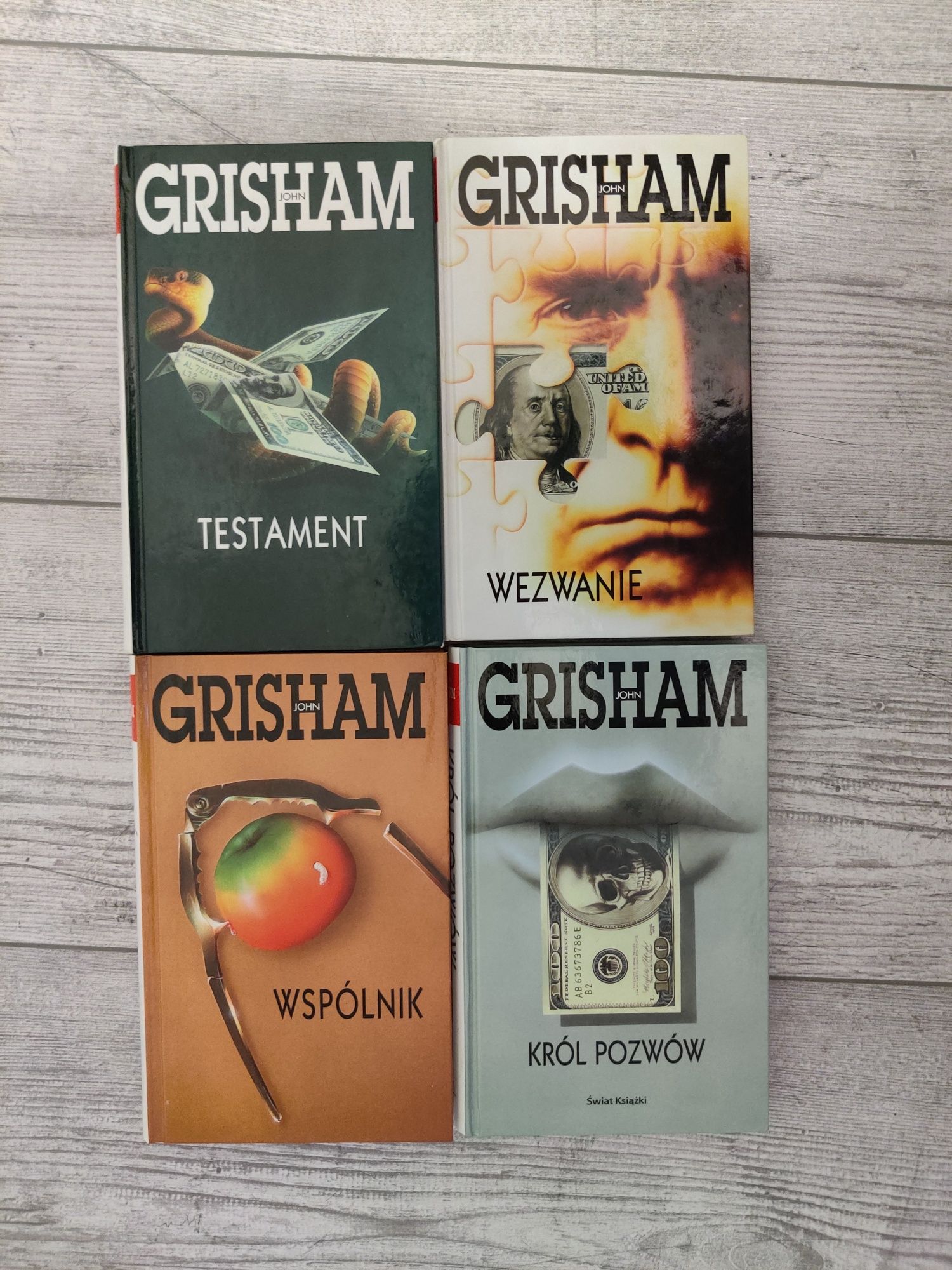 Książki John Grisham Wezwanie Testament Wspólnik Król pozwów