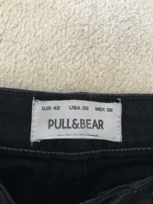 Calcas pretas da pull and bear