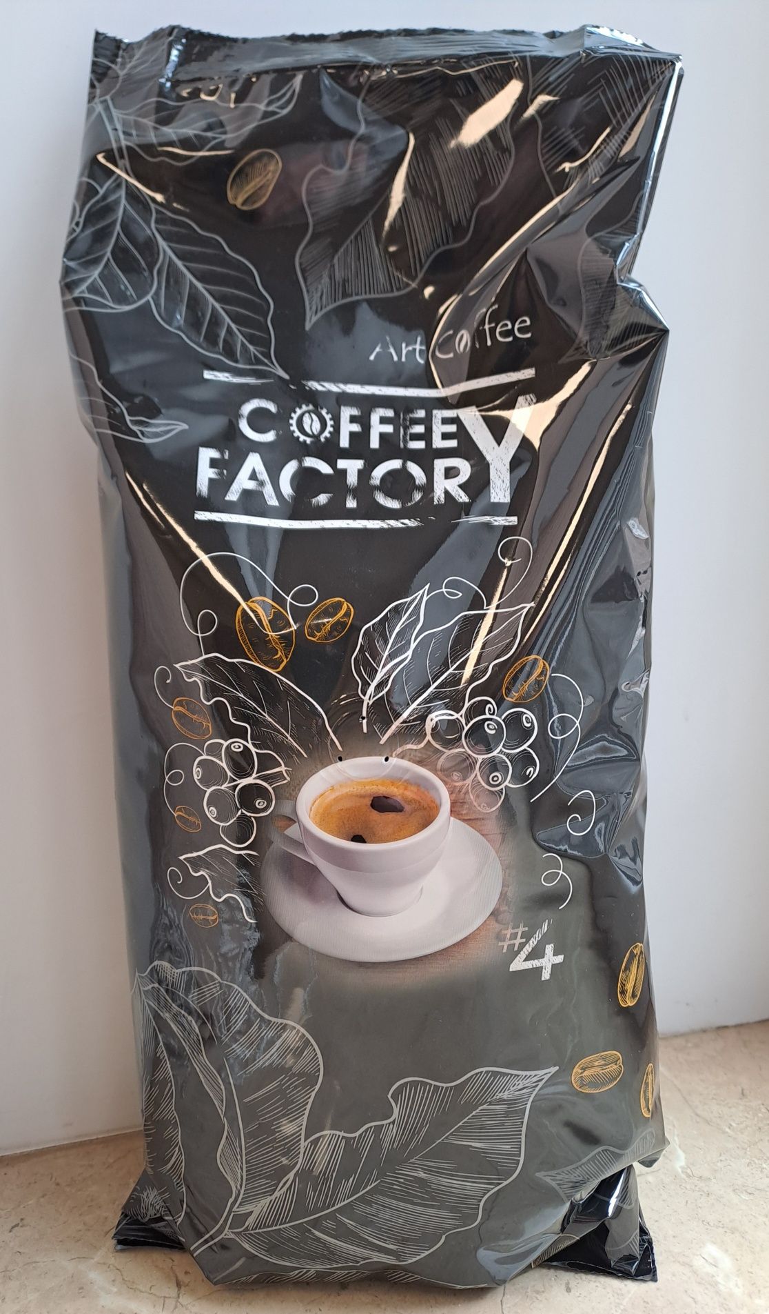 Кофе зерновой Coffee Factory BLEND #4  50%арабика /50%робуста  1Кг