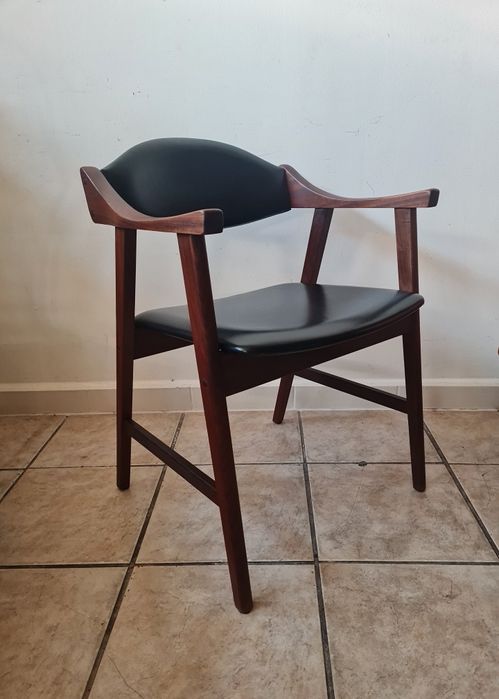 Krzesło tekowe do biurka proj.Arnta Lande dla Stokke,Norwegia, mid-c