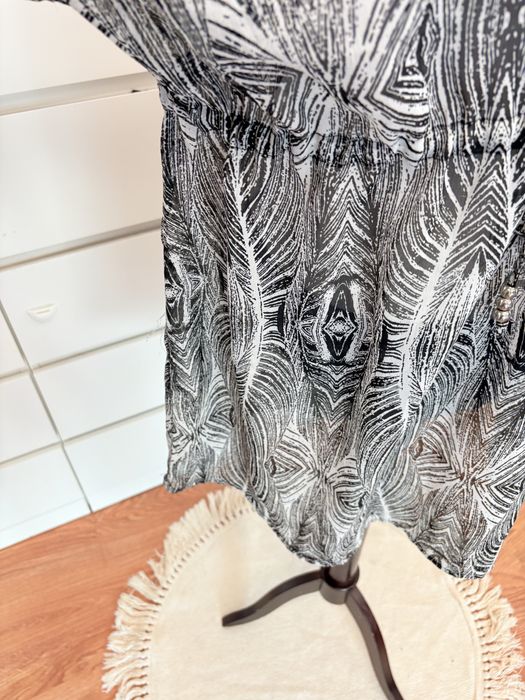 Tunika, narzutka, pareo na strój kąpielowy, sukienka, z koralikami.