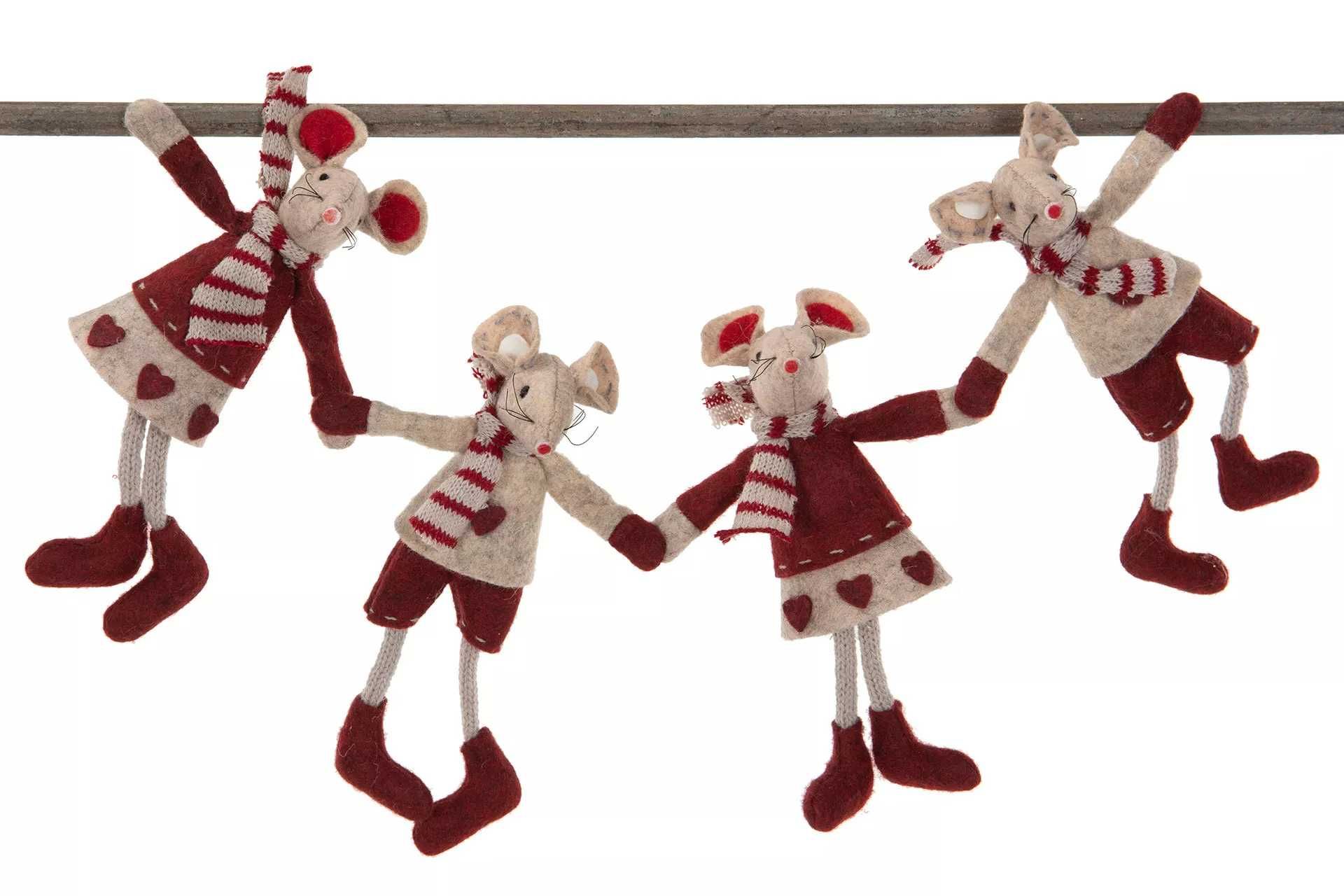 Mysz myszka magnetyczna zimowa 16cm. 17013