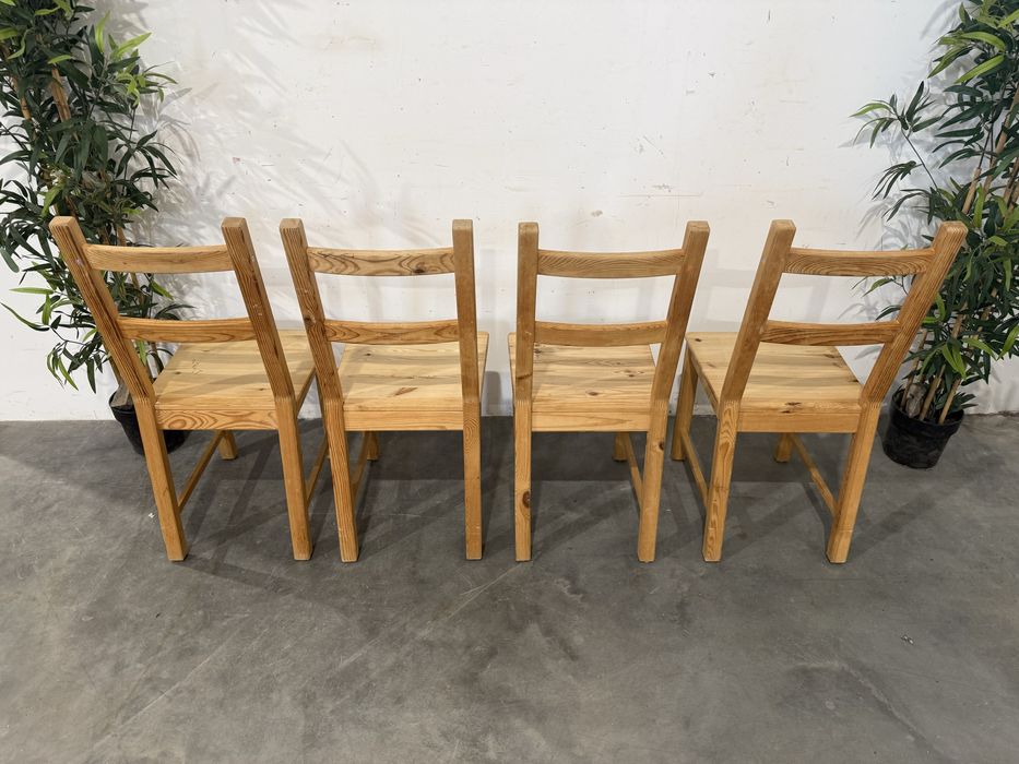 Fajne cztery sosnowe krzesła Ikea Ivar super stan dowóz wysyłka