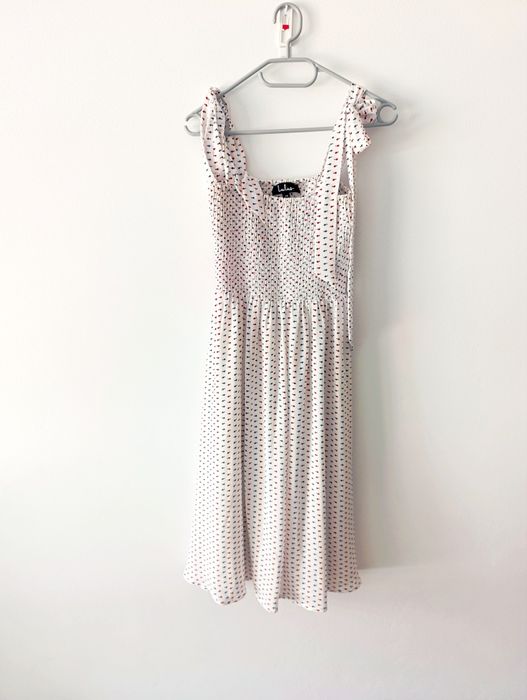 Sukienka damska, elegancka, zwiewna, biała, XS, 34, L, 40, Lulus