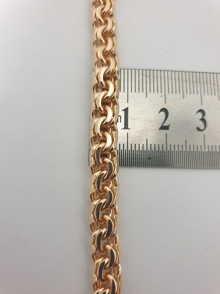Pulseira grossa em ouro