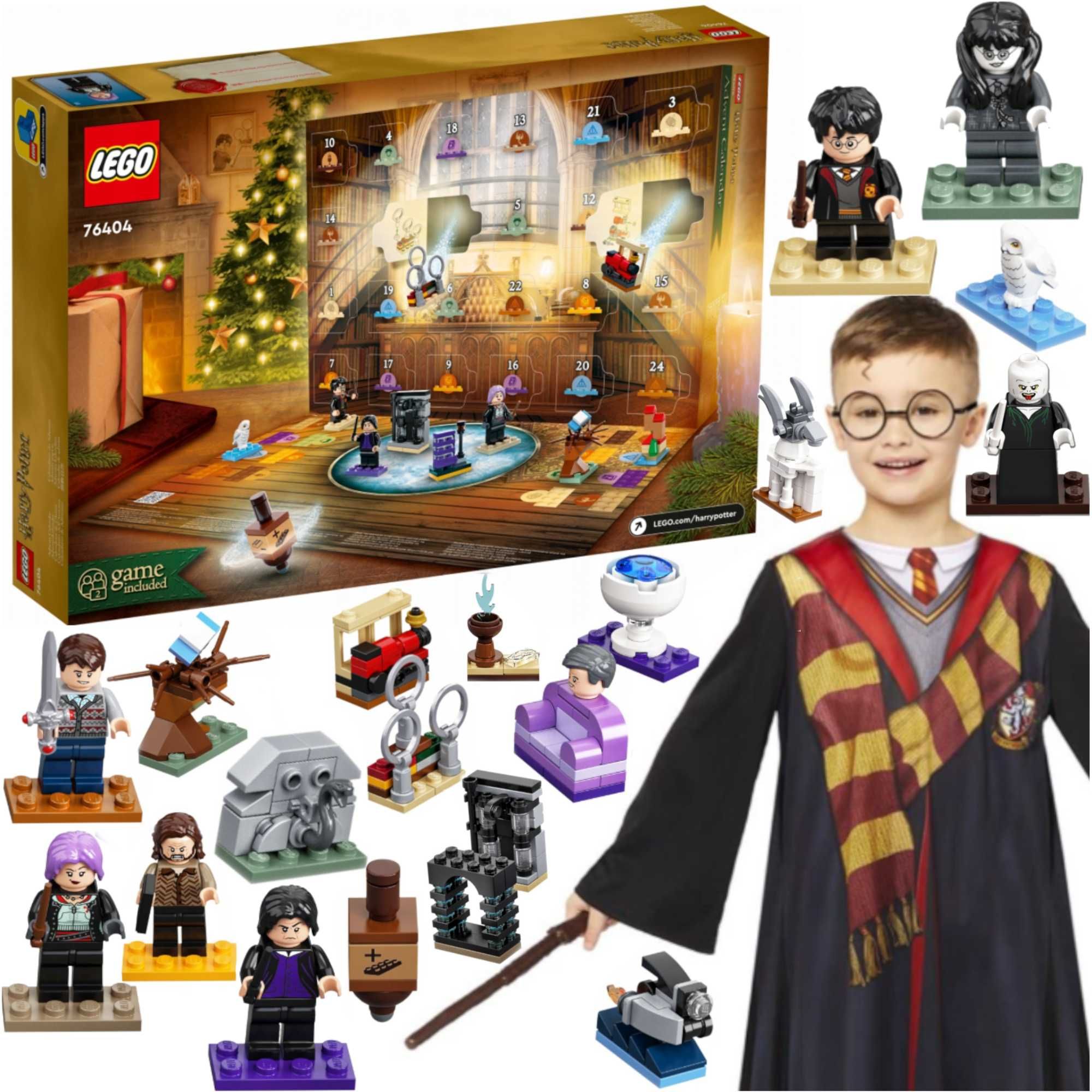 Klocki Świąteczne Harry Potter Zestaw Lego Kalendarz adwentowy