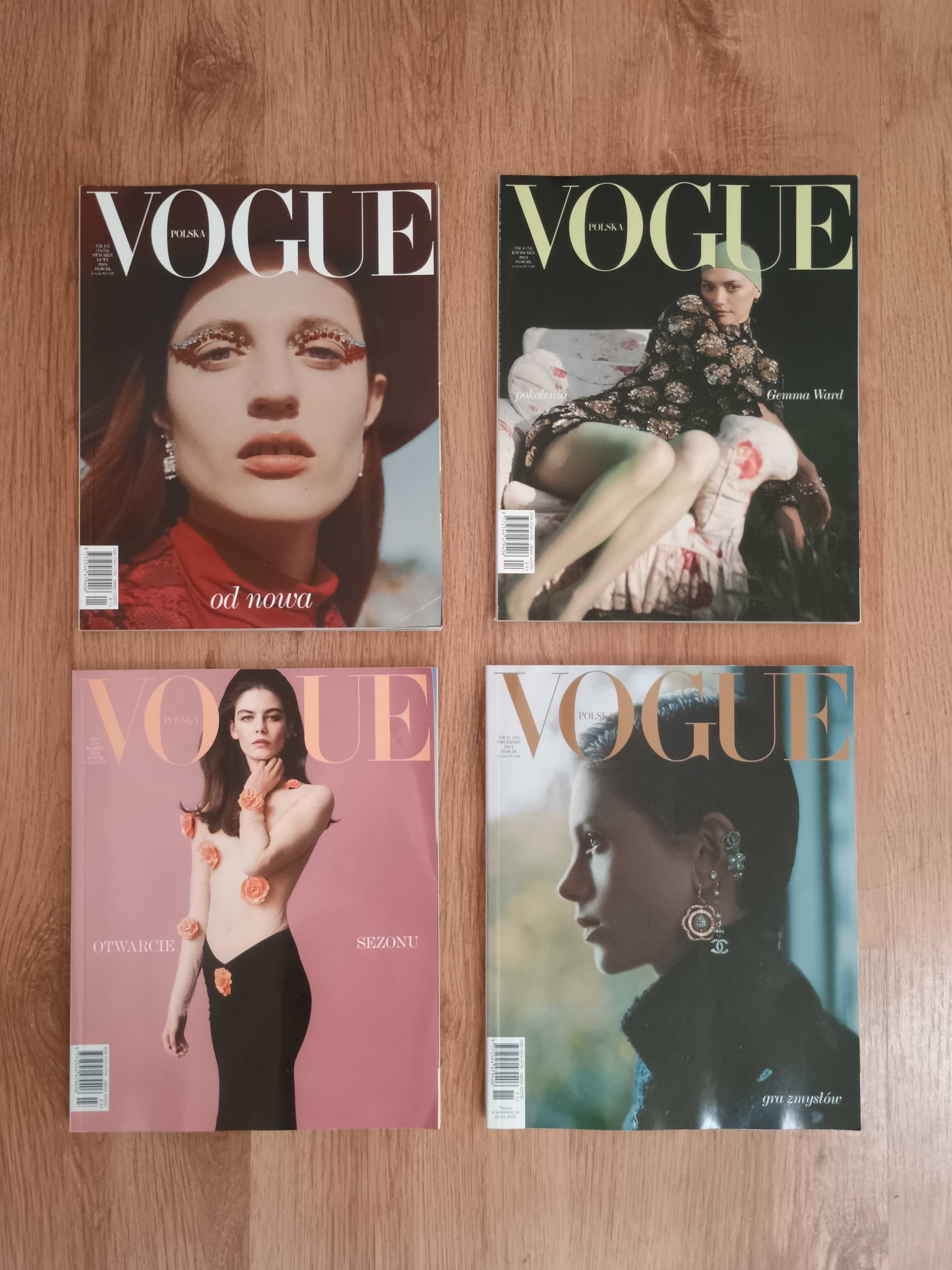 Vogue Polska 2024 nr 1/2 nr 3,4 i 12