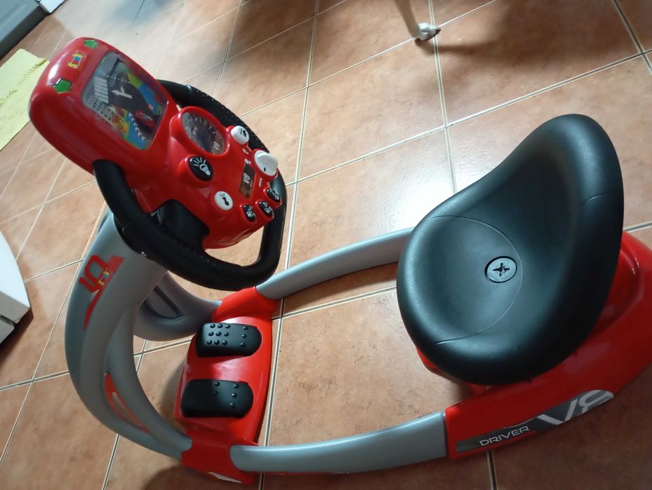 Smoby Simulador de condução Pilot V8 vermelho e preto
