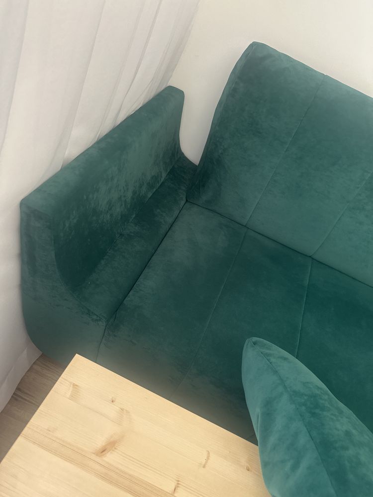 sofa butelkowa zielen
