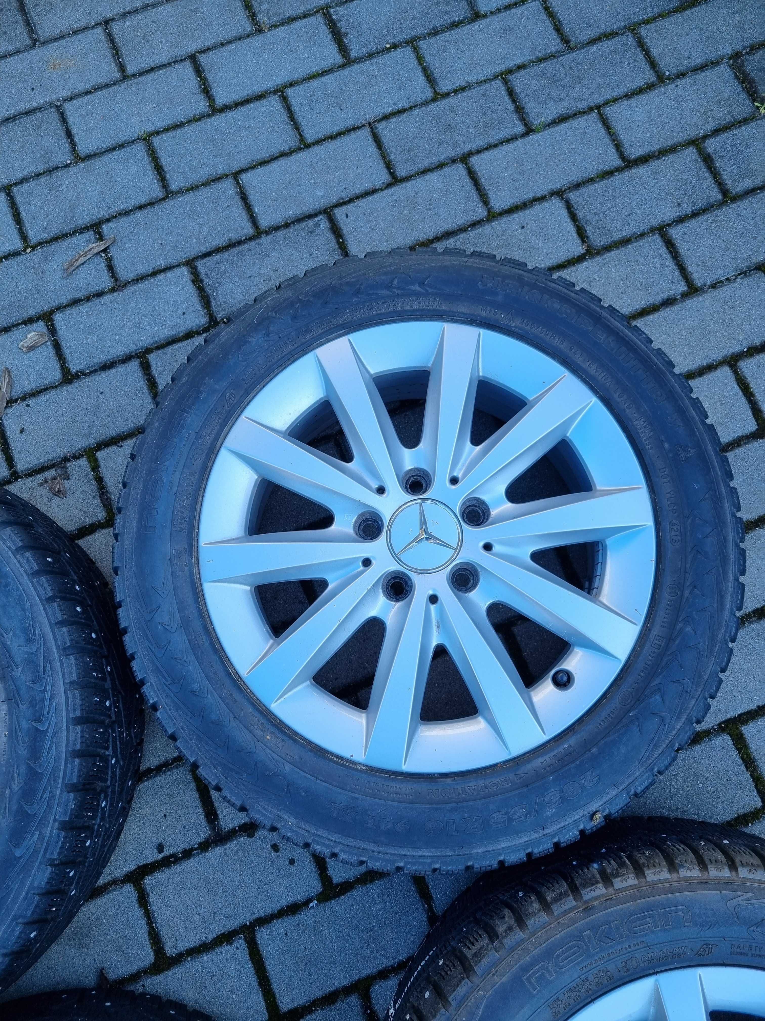 Koła opony zimowe 205/55 R16 5x112 Mercedes B-klasa K32