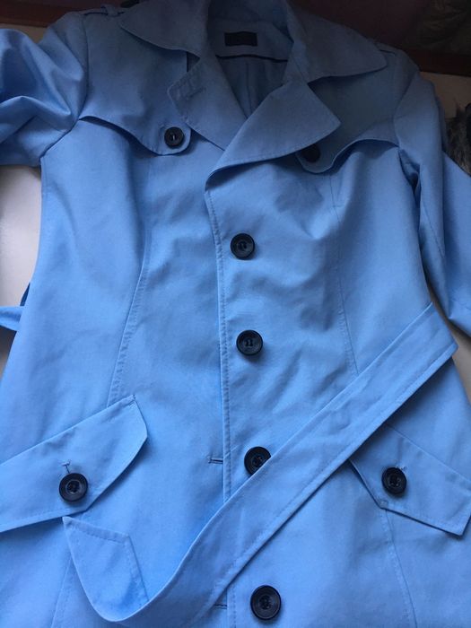 Плащ блакитний жіночий M&S