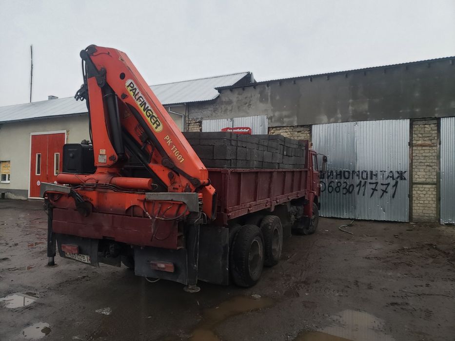 Продаю камаз з краном маніпулятором Палфінгер