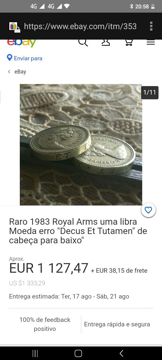 One Pound para colecionadores