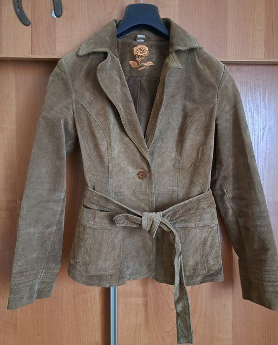 Marynarka zamszowa brąz rozm. M