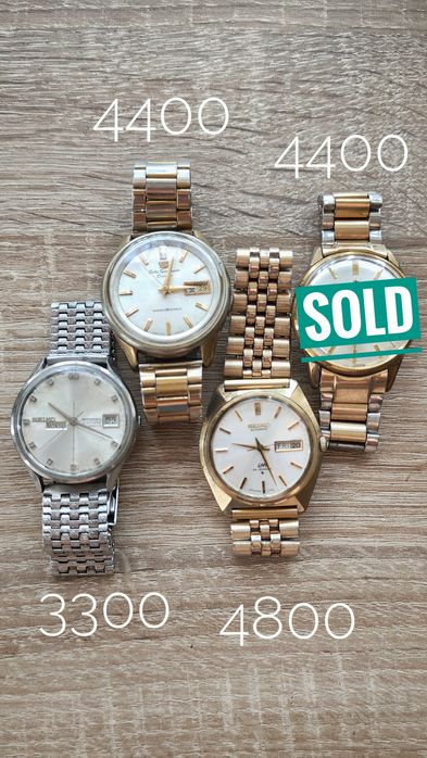 Розпродаж колекції вінтажних японських годинників 60-80x