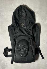 Skeleton Hooded Backpack Chrome Chearts Spikes & Skulls стан чудовий