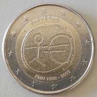 2 Euros de 2009 da Eslovénia 10 Anos da U.E,M.