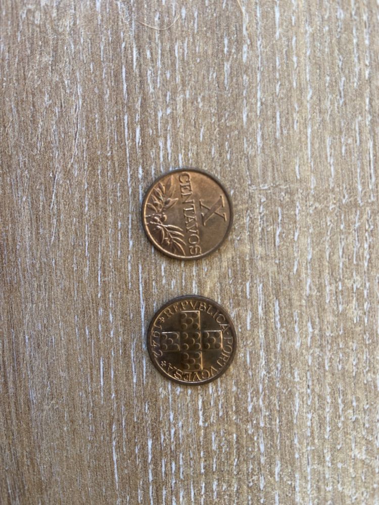 Moedas escudos 1927 a 1968