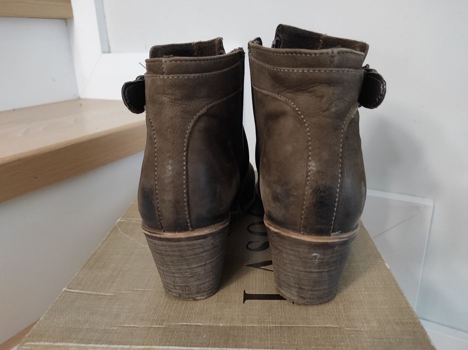 Brązowe botki Lasocki rozmiar 41 używane