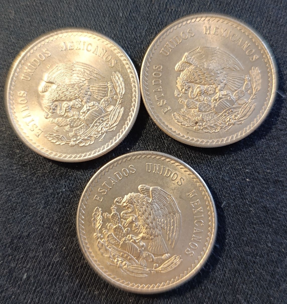 Moneta 5 peso 1948 Meksyk srebro.