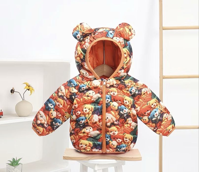 Детские пуховики мишка под заказ