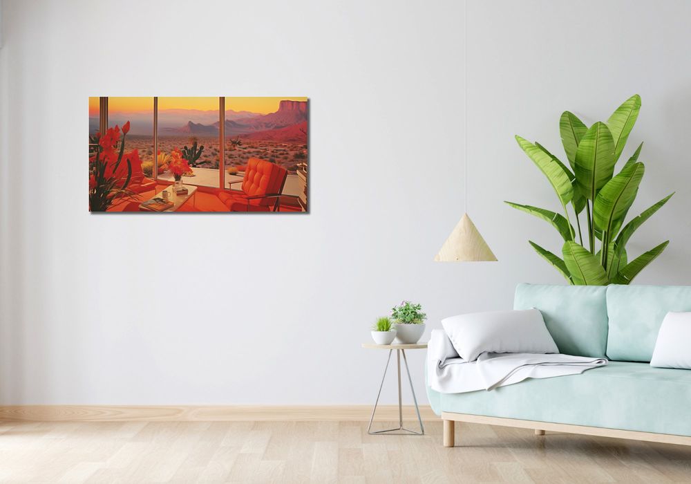 Obraz 100x50cm Posiedenie w Pustynnym Domu