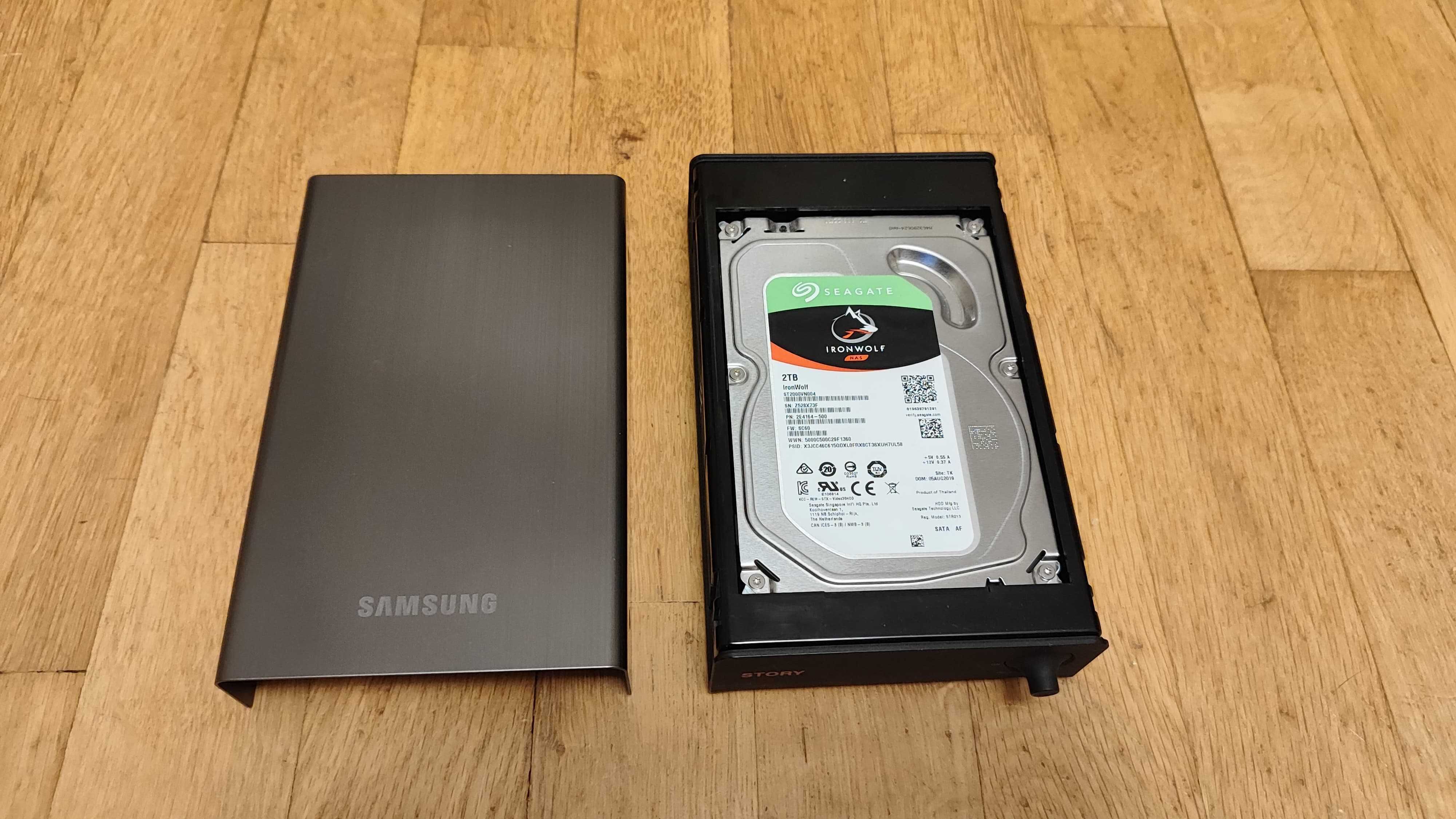 Внешний жесткий диск Samsung STORY Station + Seagate IronWolf 2TB