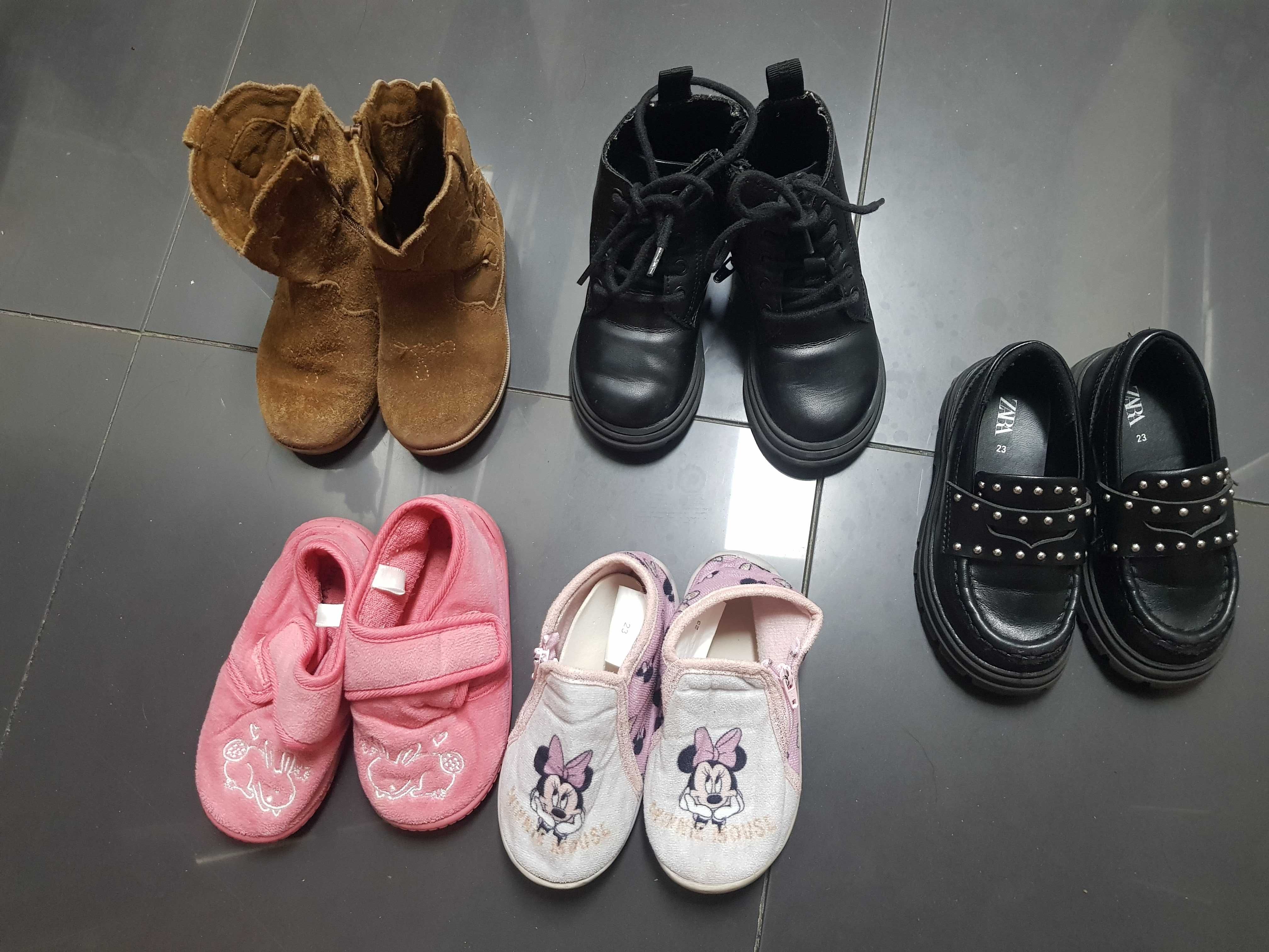 Sapatinhos e botas 23, menina, ZARA