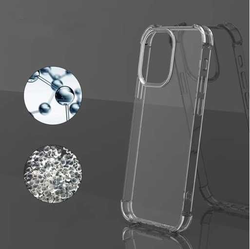 Pancerne etui clear case anti-schock do iPhone 15 + szkło hartowane 9h