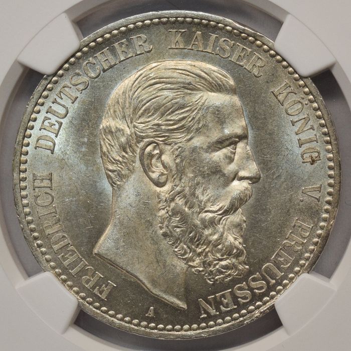 5 марок 1888 року UNC NGC
