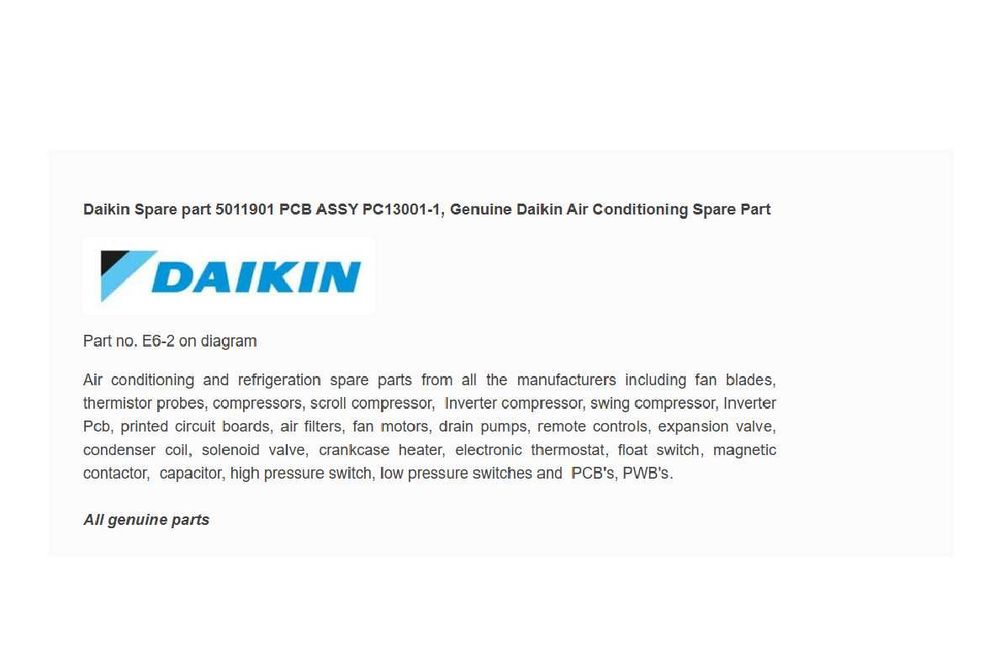 Placa PCB PC13001-1 DAIKIN