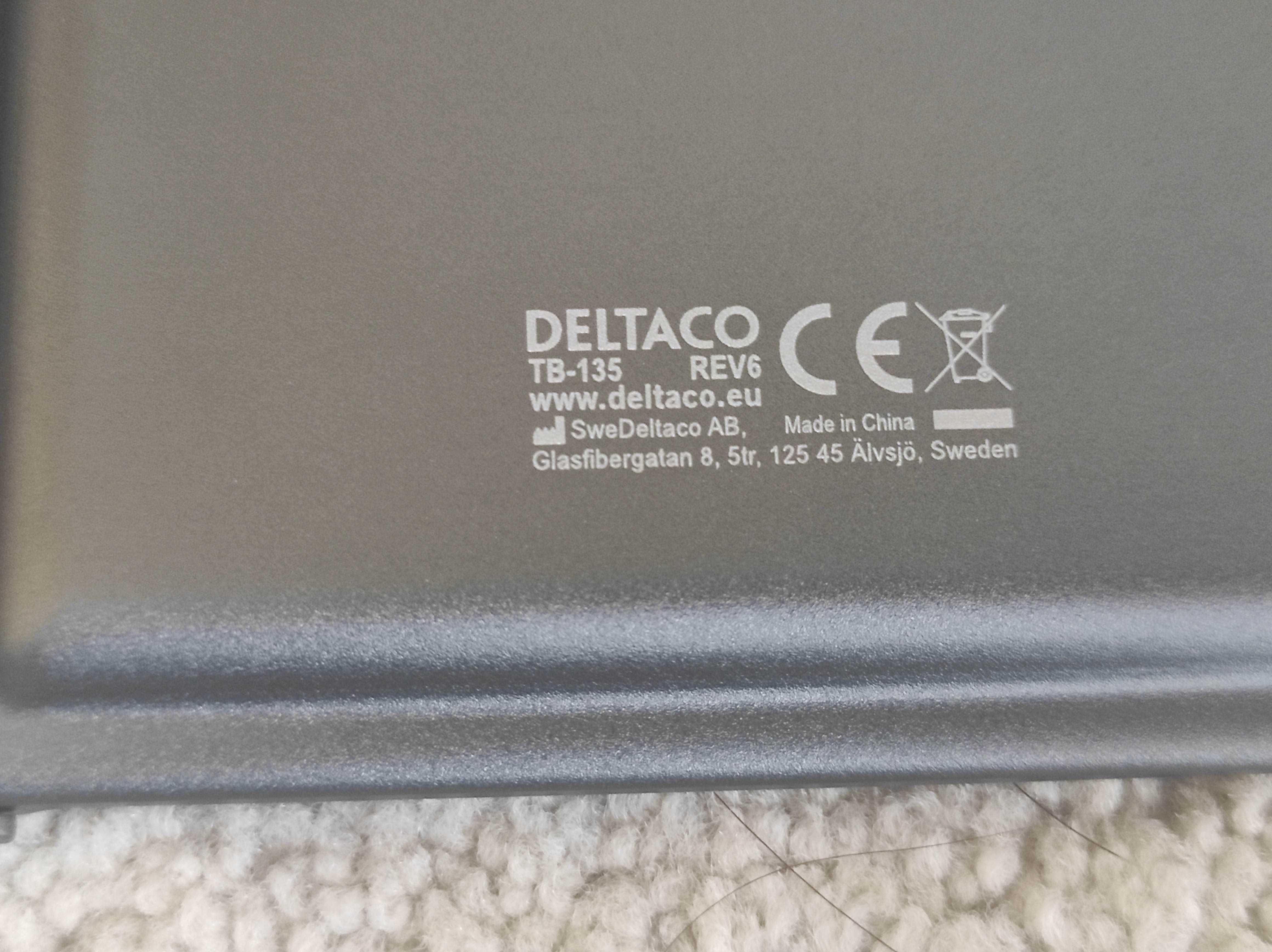 Deltaco TB-135 klawiatura bluetooth składana metalowa jak nowa czarna