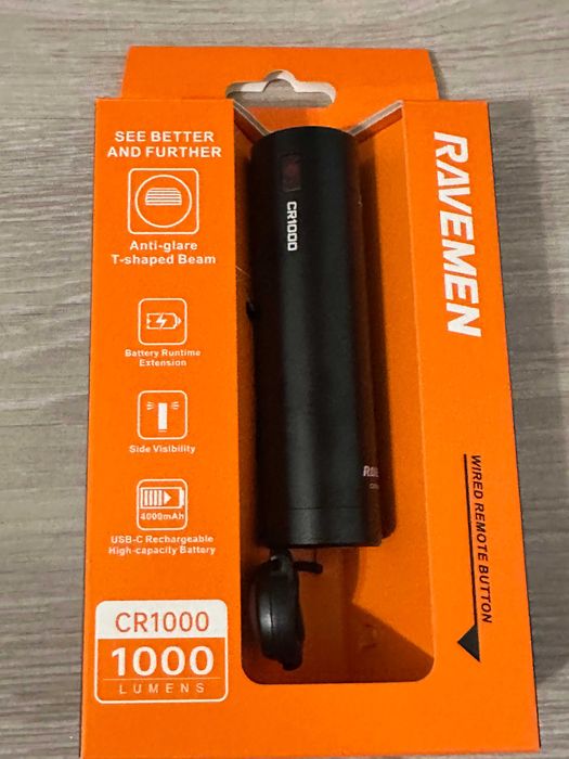 Світло, велофара, ліхтарі Ravemen PR2400 PR1400 K1800 CR1000