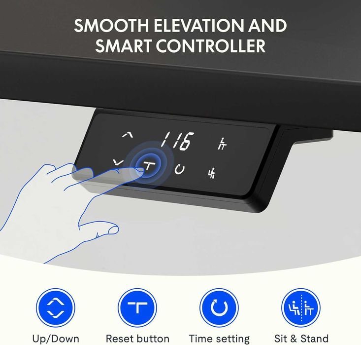 Nowe biurko elektryczne /blat 140x60 /stół/stanowisko PC/stelaż !K522!