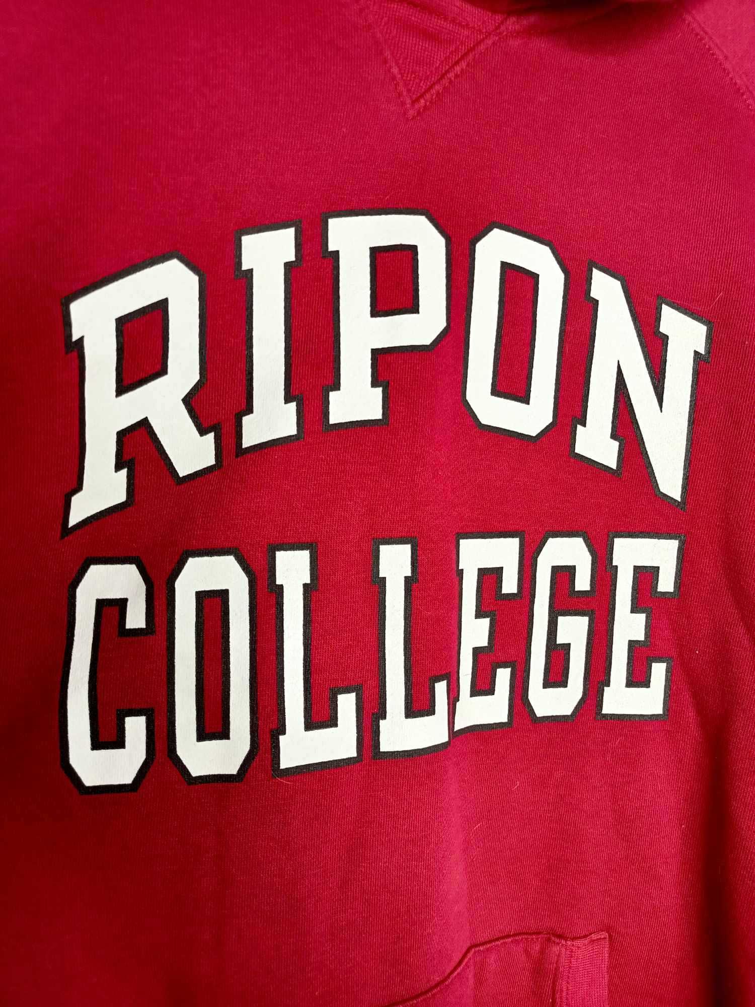 Burgundowa Bluza hoodie Champion Ripon College University XL