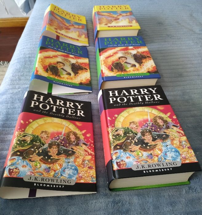 Livros de Harry Potter em óptimo estado (JK Rowling - 1ª edição)