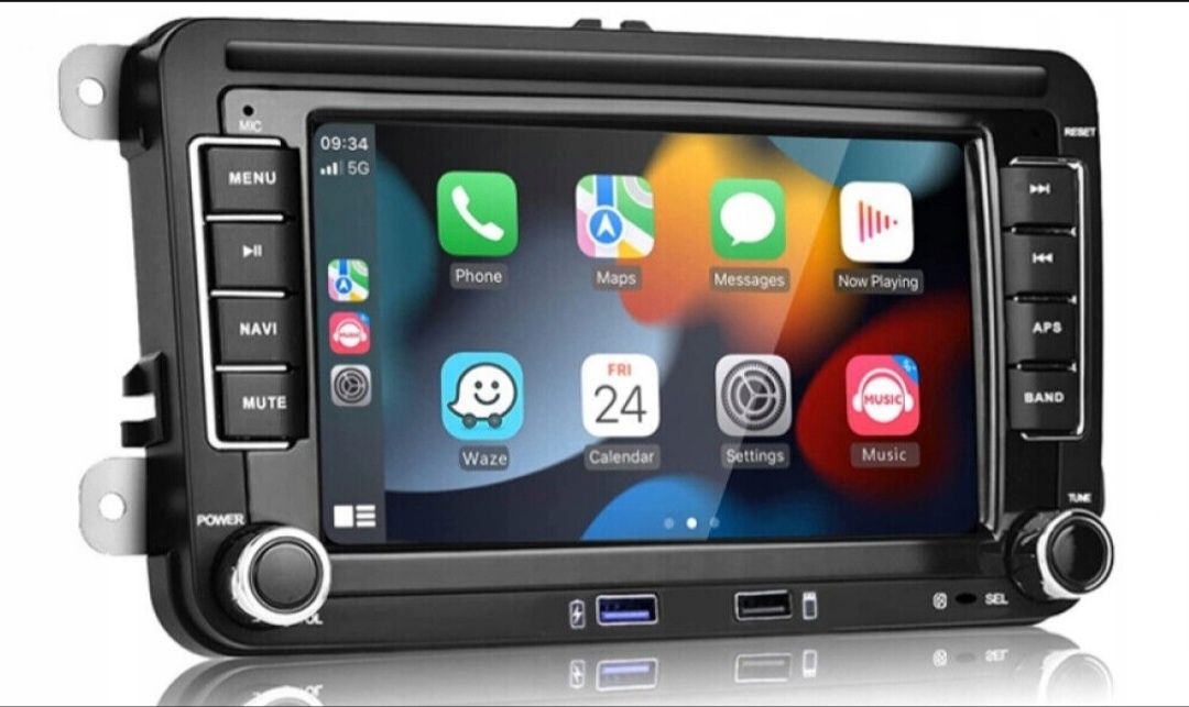Camecho radio samochodowe 2DIN dedykowane do VW Seata i Skody Android