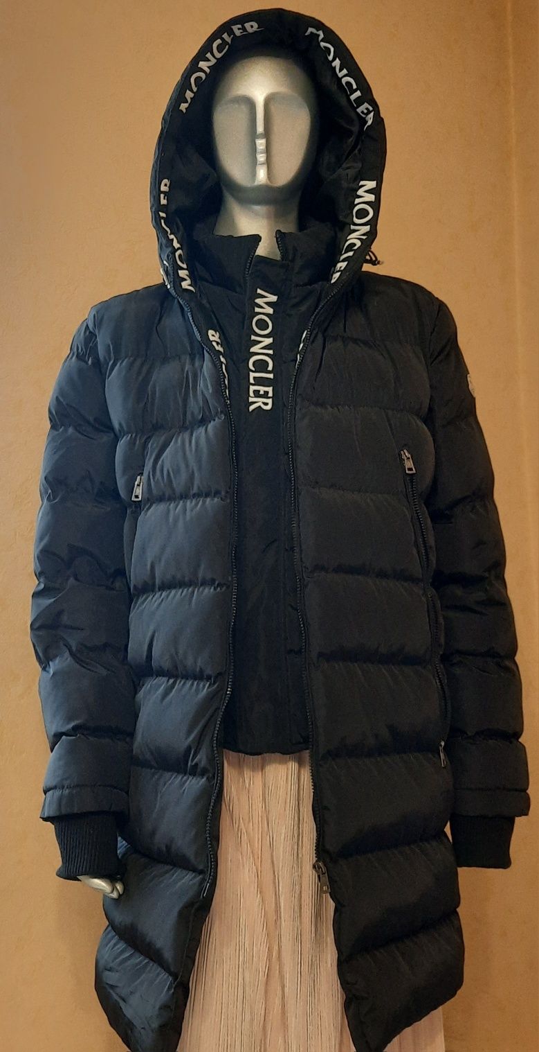 Чоловіча зимова куртка пуховик Moncler розмір L