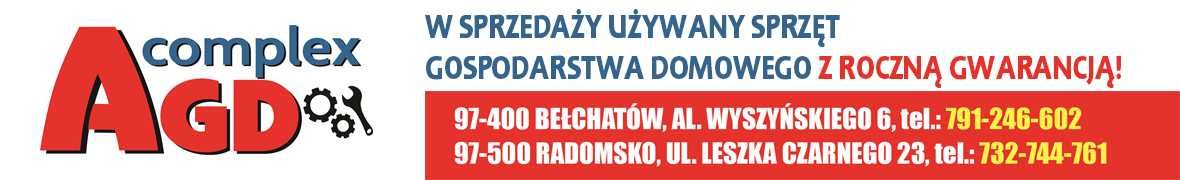 Części AGD zamienne i oryginalne AGDcomplex Bełchatów, Wyszyńskiego 6