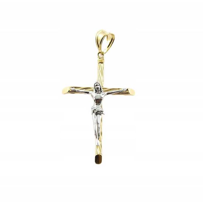 Uroczy złoty krzyżyk KRZYŻ ZŁOTO p.585