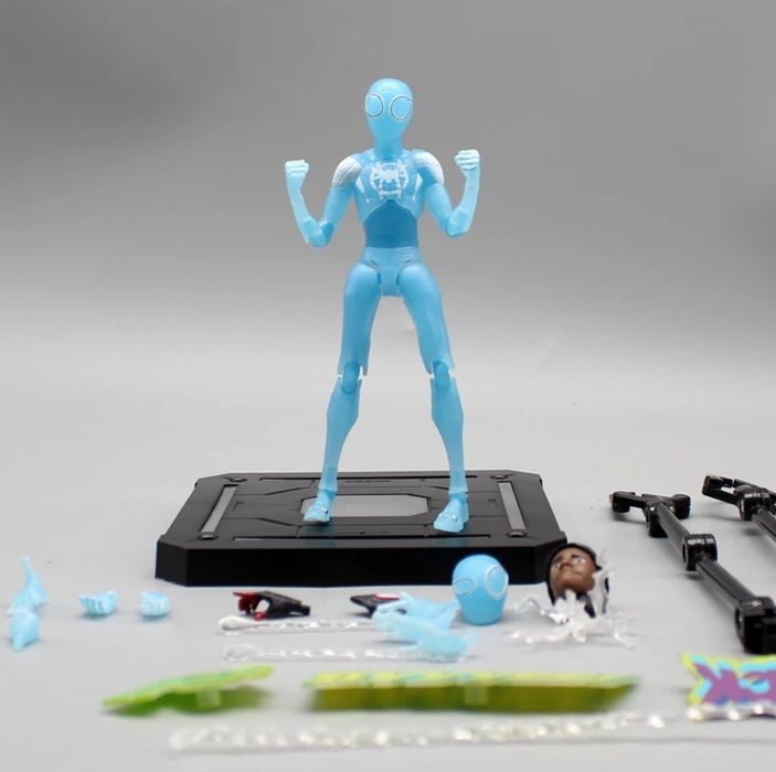 Action figure invisible Miles Morales Spider man into the spider verse