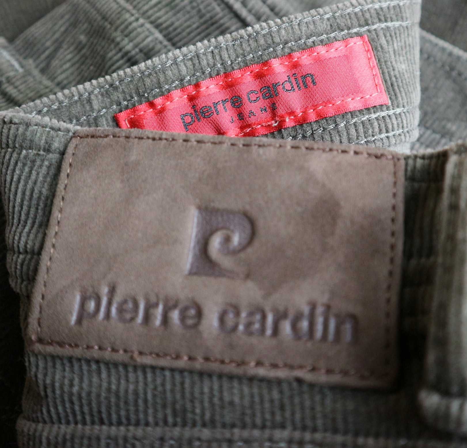 Pierre Cardin Dijon spodnie sztruksy W32 L32 pas 2 x 43/45 cm