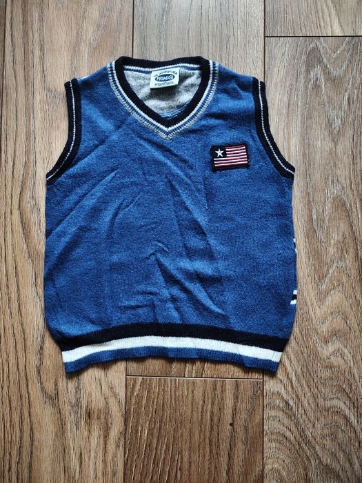 Primigi chłopięcy pulower, bezrękawnik z wełną 86