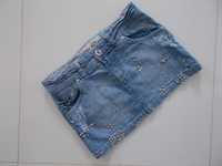 ZARA jeansowa mini spódnica XS 34 krótka spódniczka damska 32