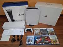 Sony PlayStation 5 (PS5) + 7 gier