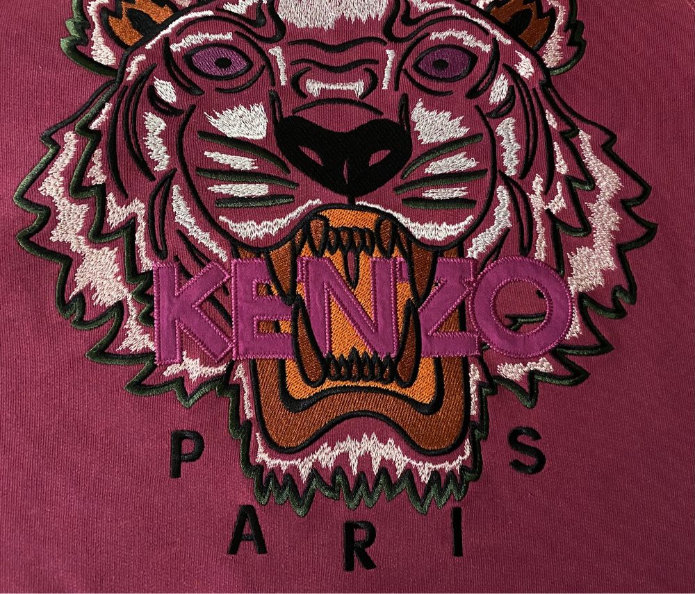 Kultowa bluza Kenzo Tiger rozmiar S fuksja magenta