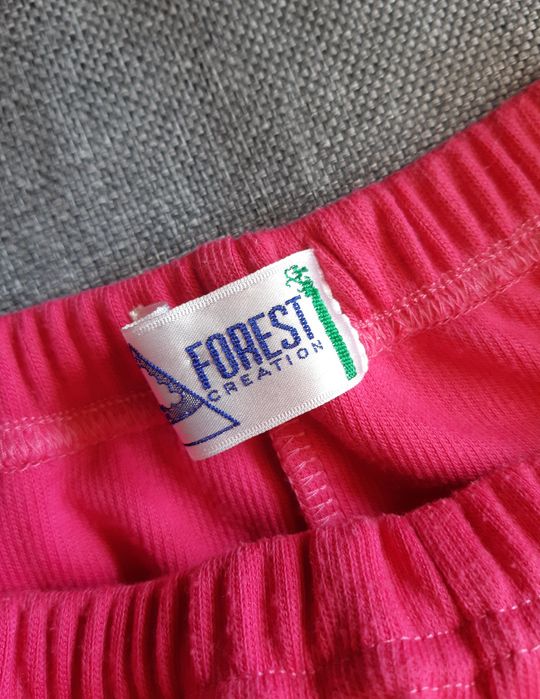 Różowe prążkowane kolarki spodenki 34/36 XS/S