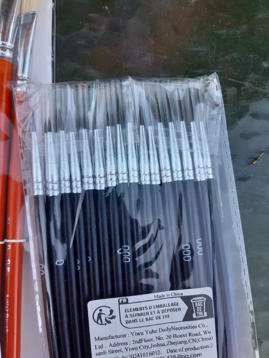 Pędzle pędzelki artystyczne do malowania.