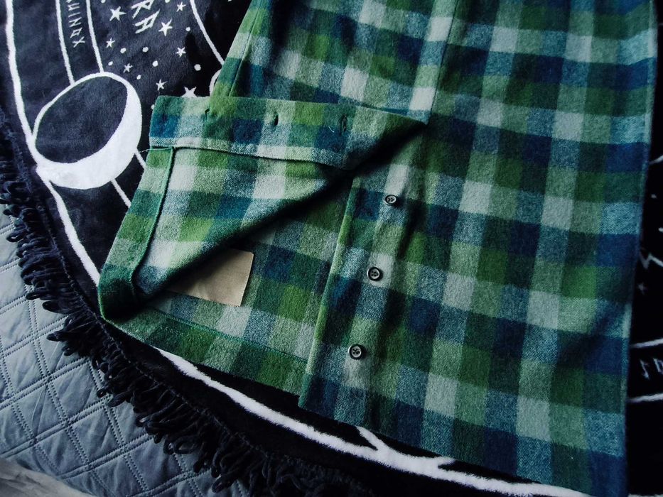 Spódnica midi w kratę retro vintage wełna